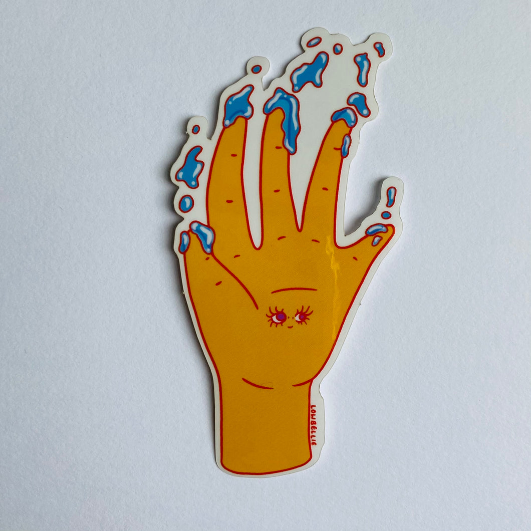 Dewey Hand Clear Sticker